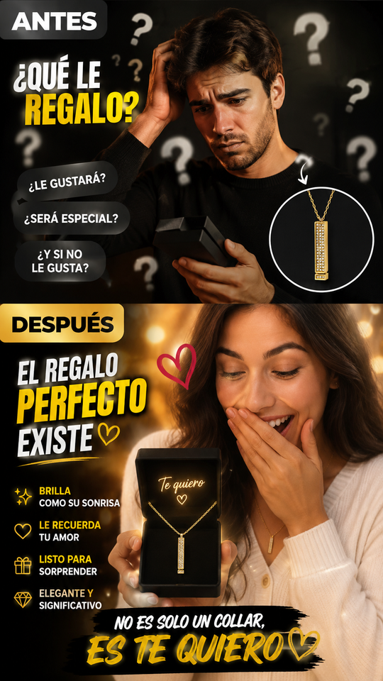 Nuevo Colgante Cuadrado Nombre Oculto Elegante
