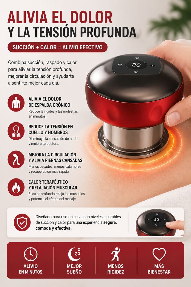 Nuevo Masajeador Succión Inteligente Portátil
