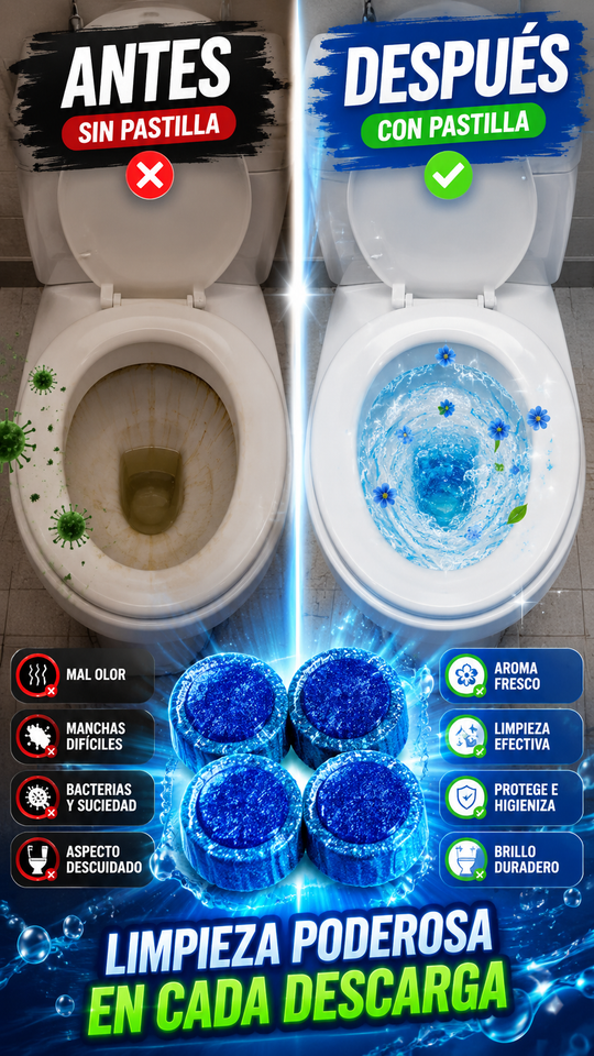 Nuevo Burbuja Azul Limpieza Fuerte Rápida