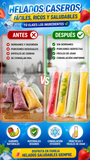 Nuevas 100 Bolsas para helados Caseros Rápidos