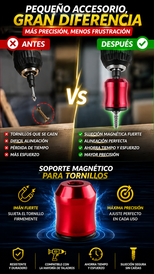 Nuevo Anillo Magnético Para Tornillos