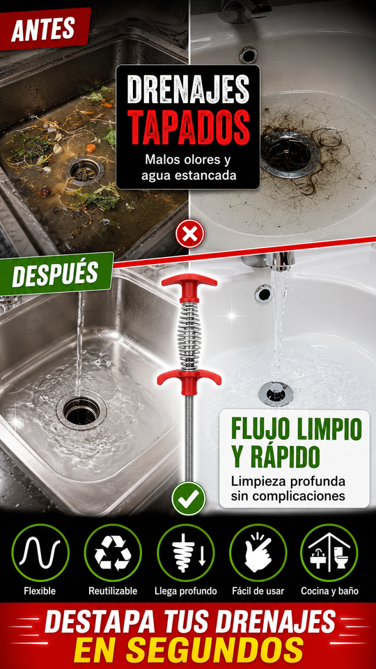 Nuevo Desatascador De Tuberias