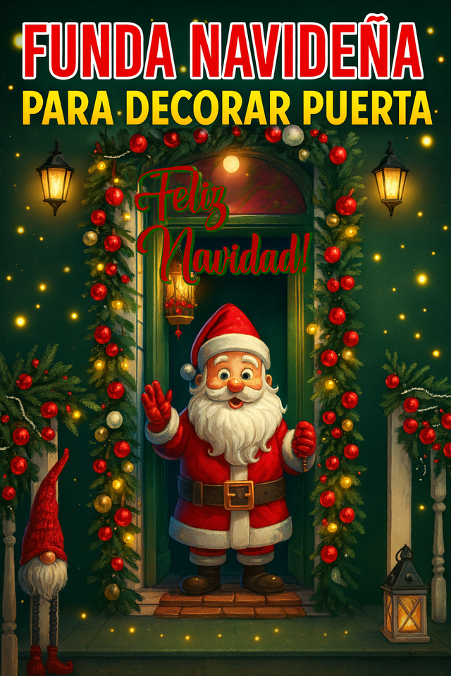 Nuevos Forros Navideños para Puertas (Por la gran variedad y cantidad limitada los modelos son aleatorios)