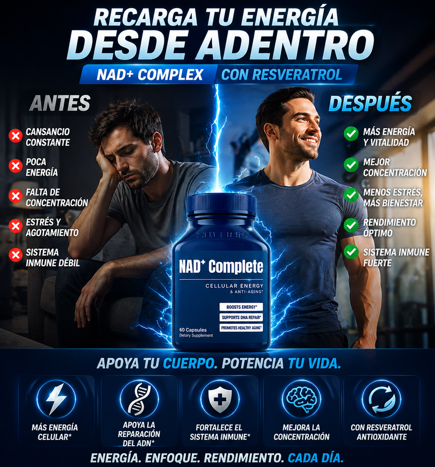 Nueva Energía Vital Masculina NAD Plus