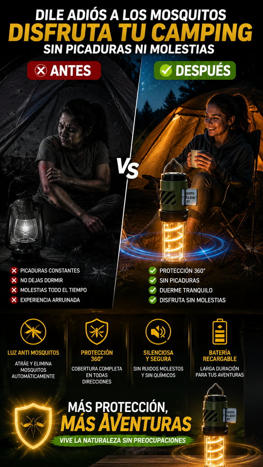Nuevo Linterna Camping Telescópica Pro