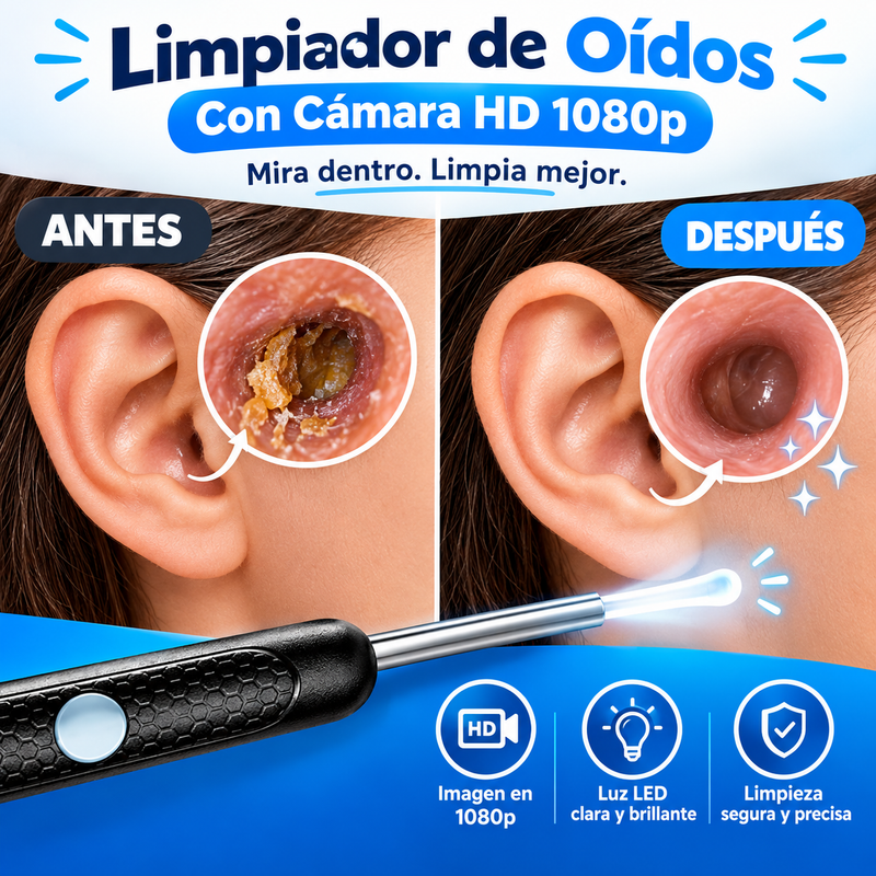 Nuevo Limpiador Oidos Inalambrico con Camara