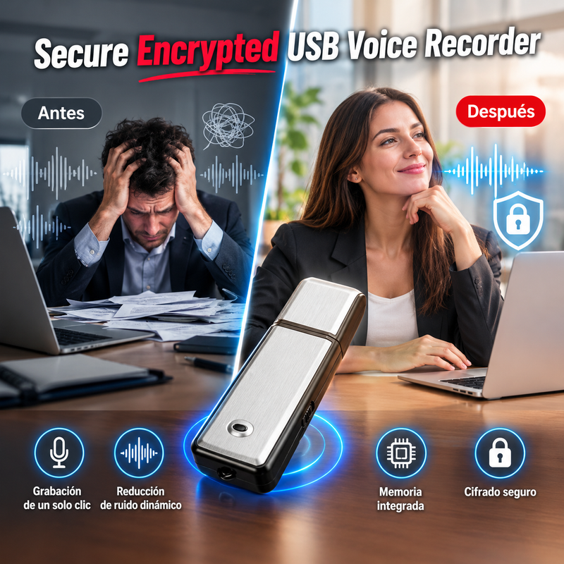 Nueva Grabación HD Discreta Seguridad Total de Datos