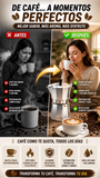 Nuevo Cafetera de Aluminio de 6 tazas