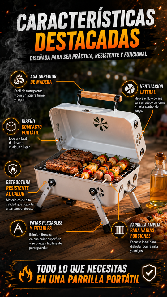 Nuevo Parrilla Portátil BBQ
