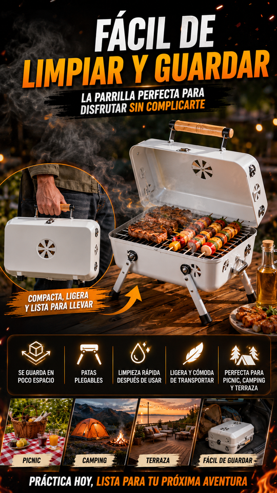 Nuevo Parrilla Portátil BBQ