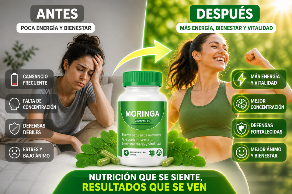 Nueva Moringa Vitalidad Verde Fórmula