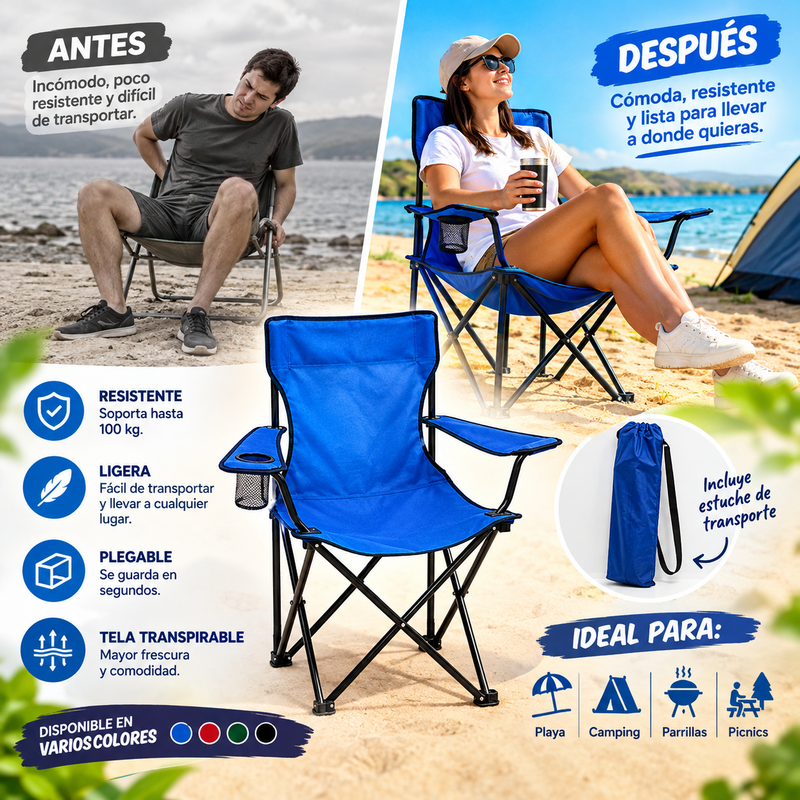 Nueva Silla Plegable para Camping