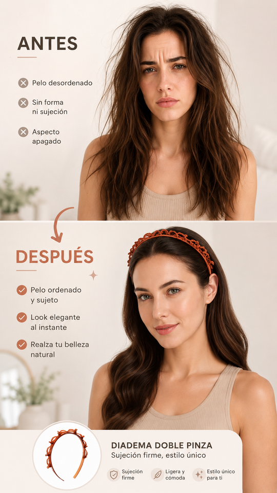 Nuevo Diadema Trenzada Fácil Estilo Diario