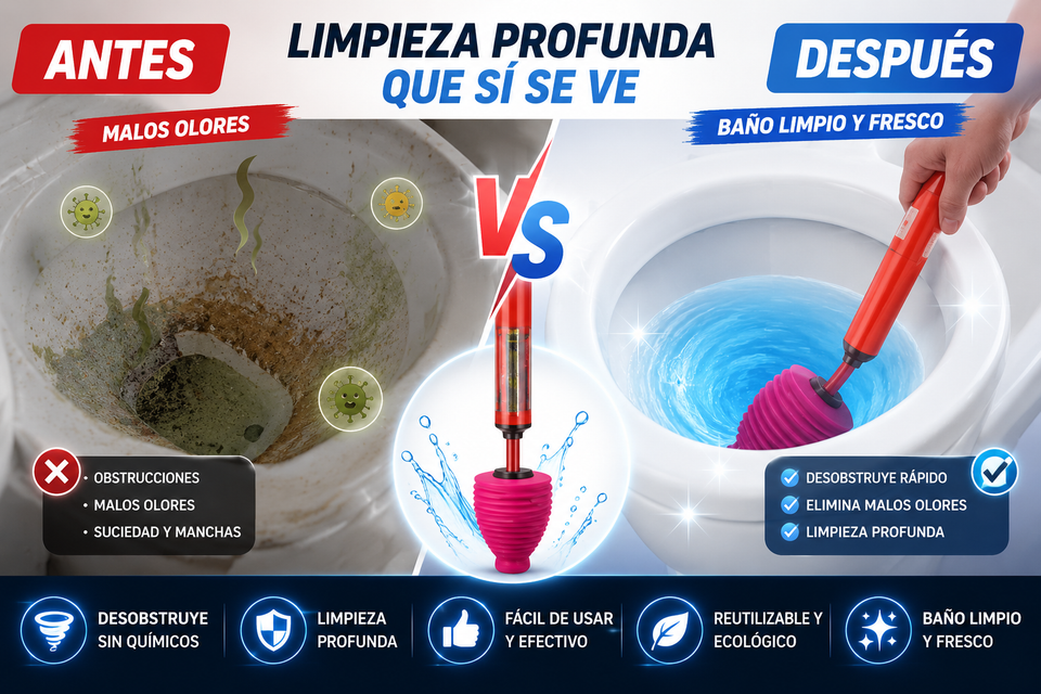 Nuevo destapador de inodoros