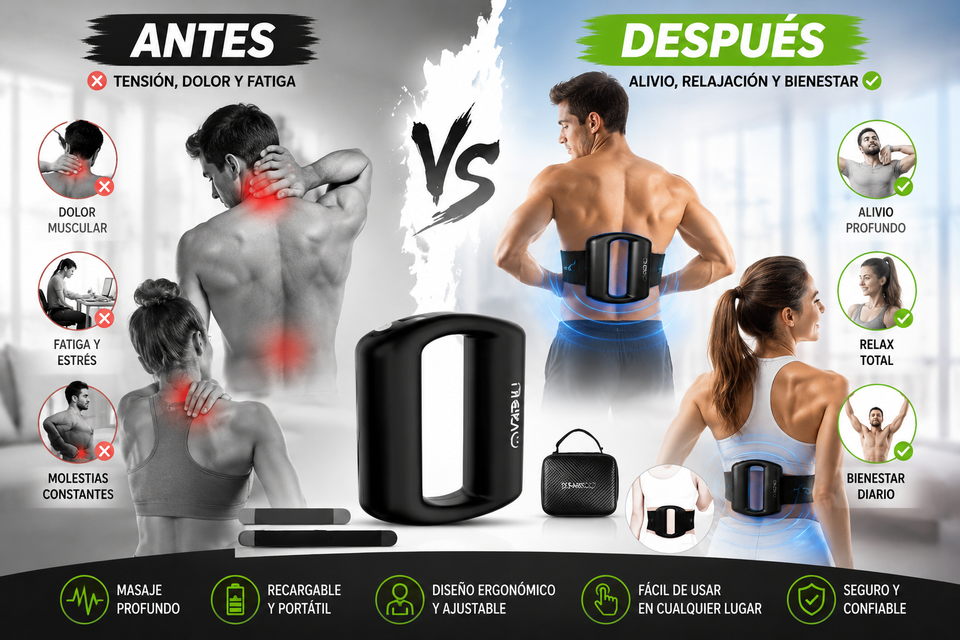 Nuevo Masajeador Antivibración Corporal Portátil Efectivo