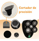 Nueva Afeitadora Eléctrica Rotativa 4D – 5 en 1: Cuidado Total