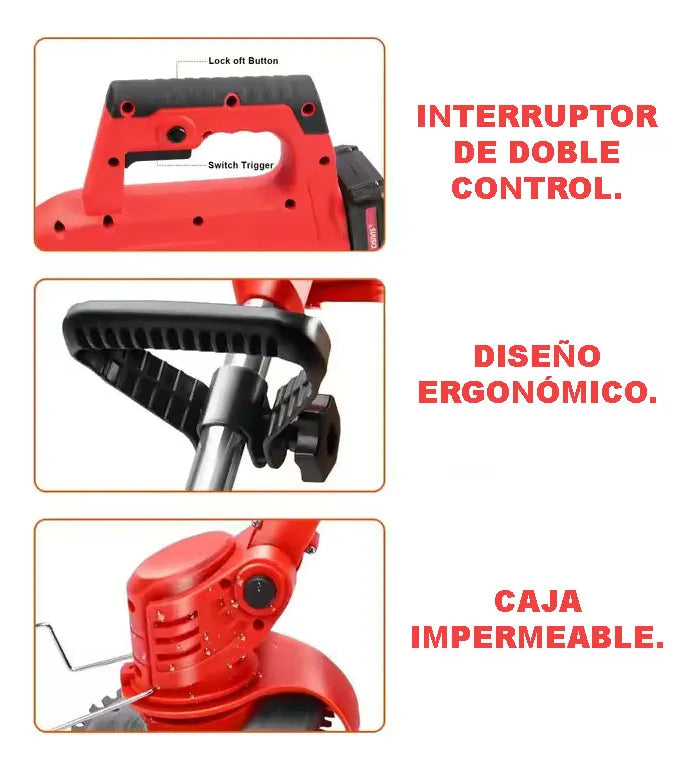 Guadaña eléctrica inalámbrica de 24v