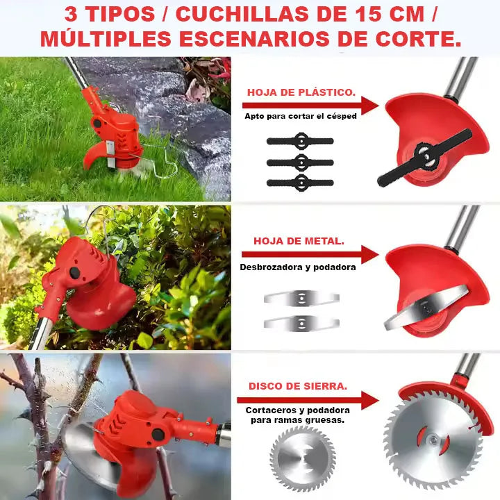Guadaña eléctrica inalámbrica de 24v