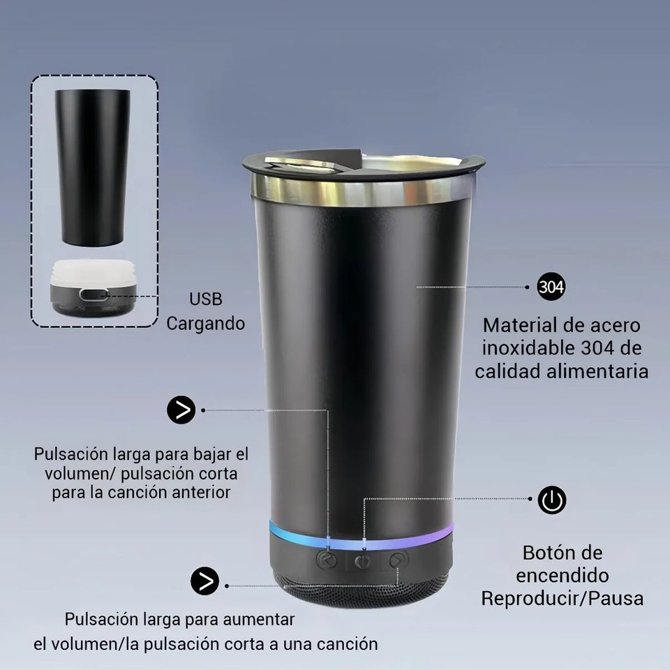 Nuevo Vaso con Bocina Bluetooth