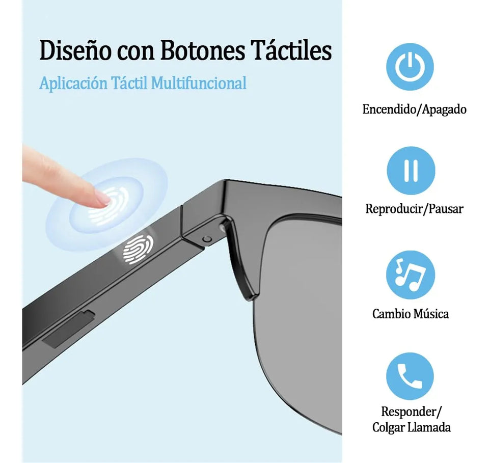 Nuevas Gafas de audio Inteligentes Bluetooth
