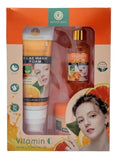 SET DE 3 PIEZAS HIDRATANTE (VITAMINA C + ÁCIDO HIALURÓNICO)