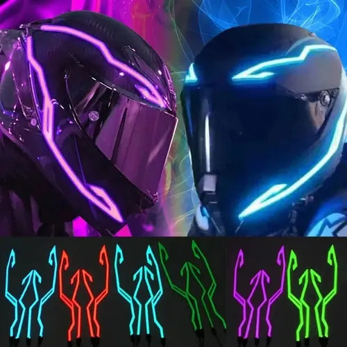 Nueva Tira LED para Casco de Moto