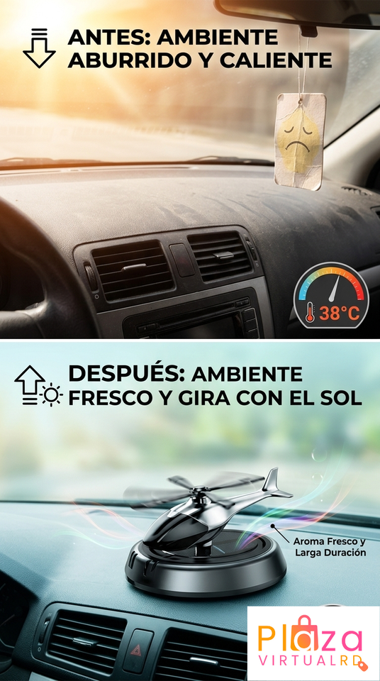 Nuevo Avión Aromático Solar Giratorio Auto