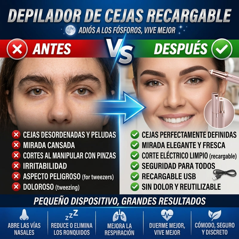 Nuevo Recortador Eléctrico de Cejas Portátil