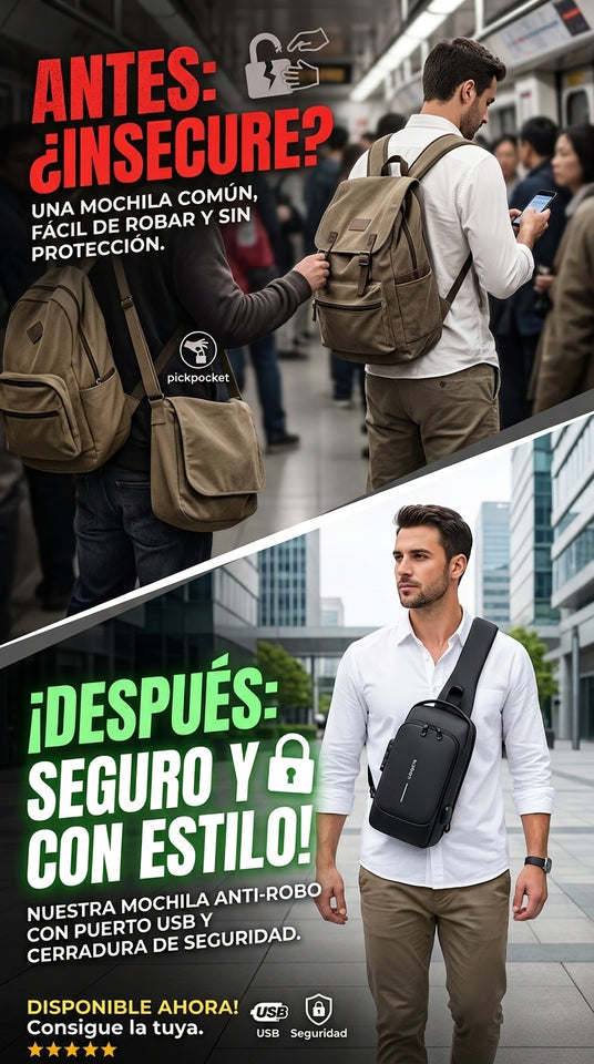 Nuevo Bolso cruzado Oxford para hombre