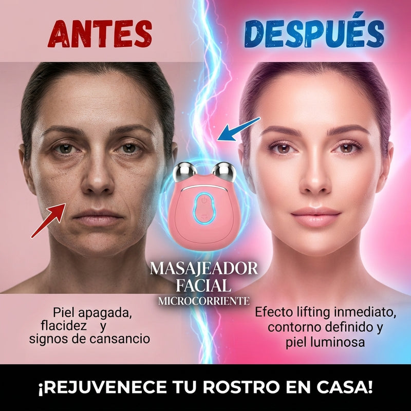 Nuevo Rodillo Facial Electrico Microcorriente