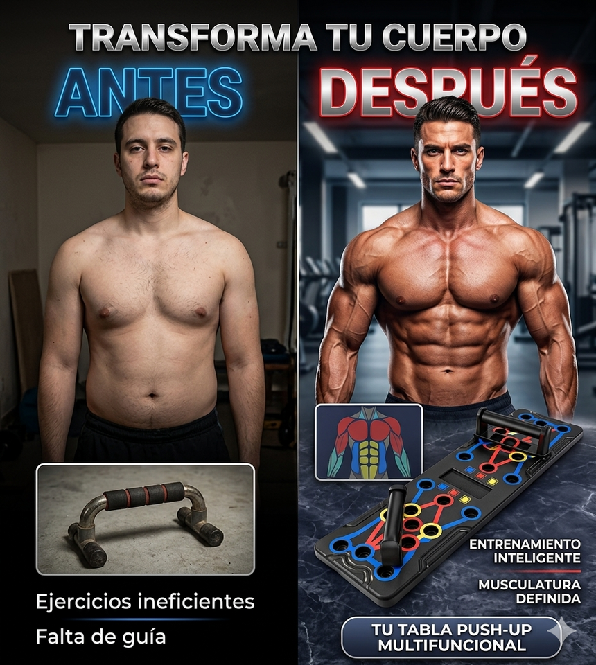 Nuevo Tablero de Flexiones Plegable Fitness