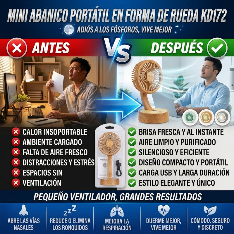 Nuevo Ventilador Plegable Portatil de Escritorio
