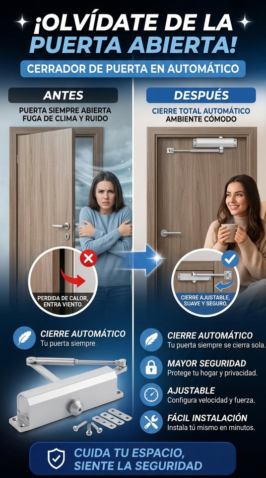 Nuevo Cierre Automático Fuerte para Puertas