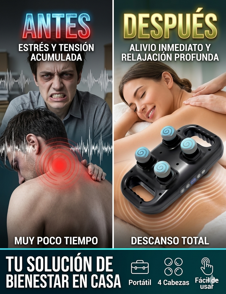 Nuevo AlivioPro Pistola de Masaje Muscular