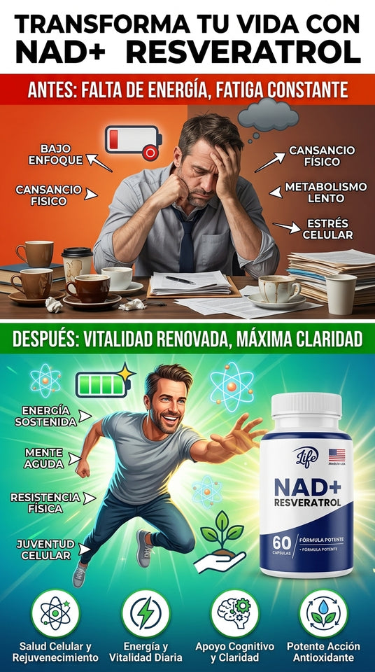 Nuevo Vitalidad Celular NAD Plus Avanzada