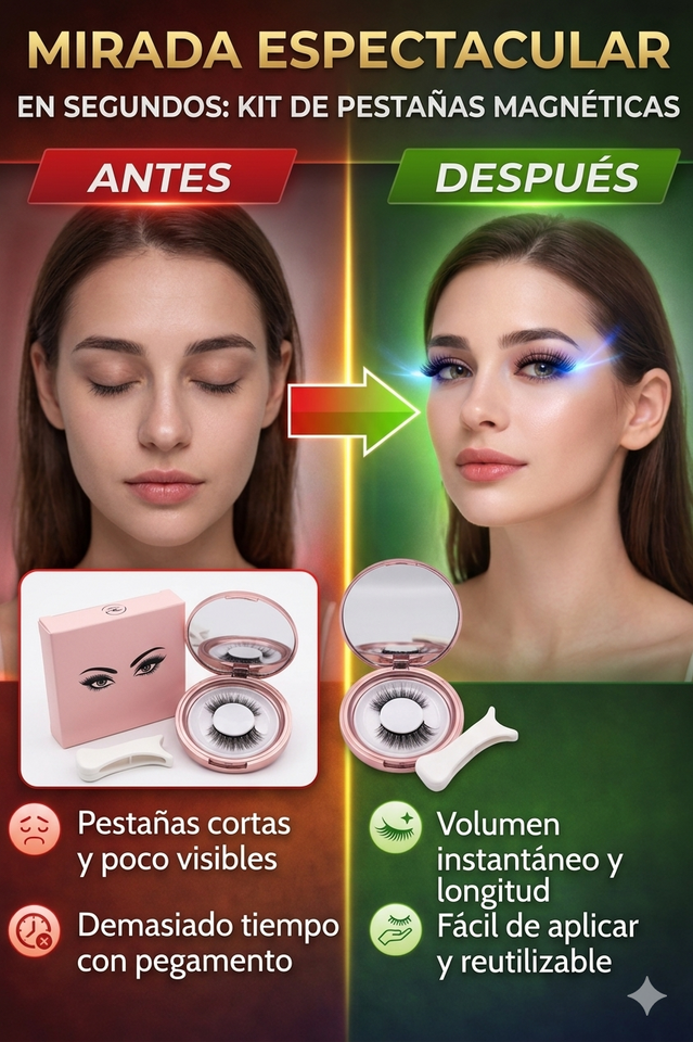 Nuevas Pestañas Magnéticas Pairs Fácil