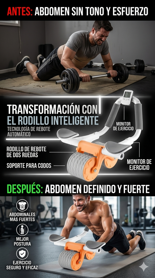 Nuevo Rueda Abdominal Rebound Pro Fitness