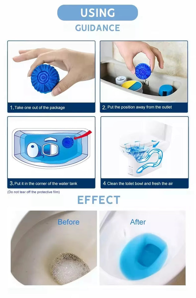 Nuevo Pastillas para Inodoro Pack de 4 unidades – Baño Fresco sin Esfuerzo
