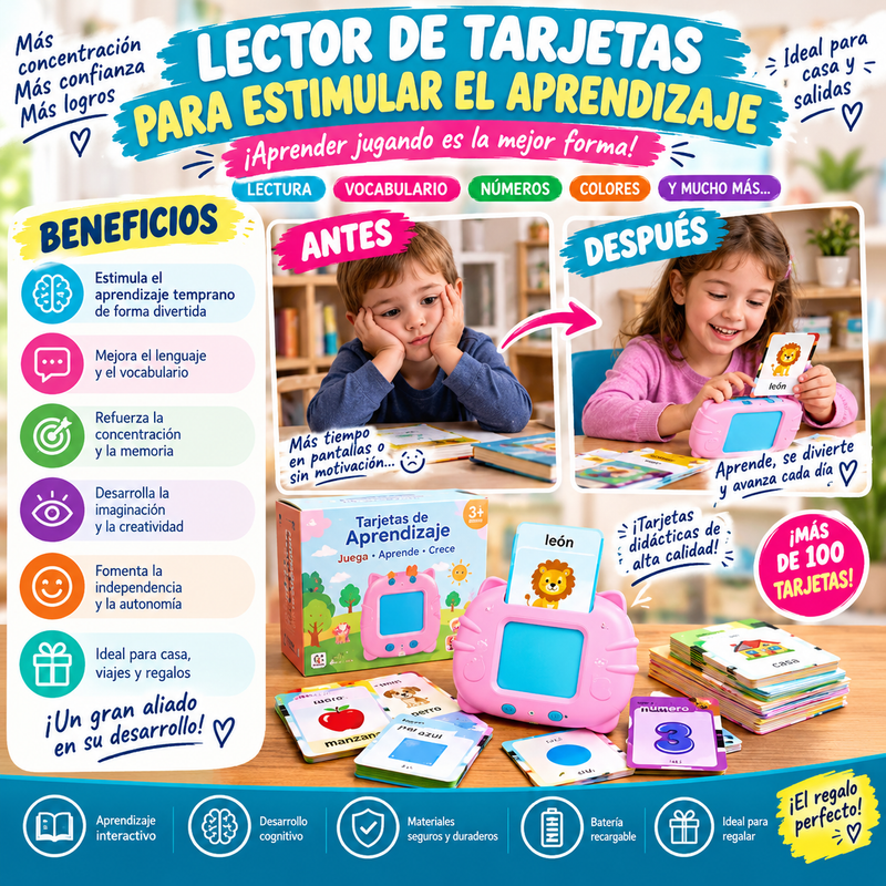 Juguete Educativo de Tarjetas de Audio