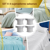 Nuevos Sujetadores de Sábanas Seguras pack de 4 unidades