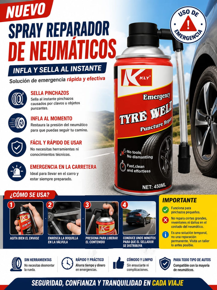 Nuevo Tyre Weld Para Neumaticos