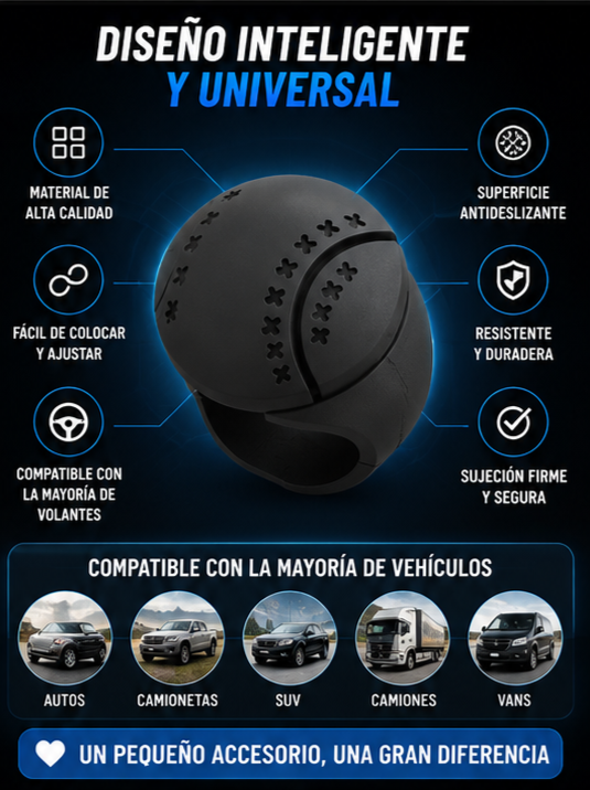 Nuevo Potenciador de Volante Fácil Giro