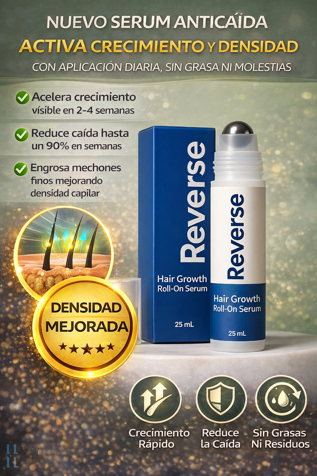 Nuevo Serum Reverse Para Crecimiento Capilar