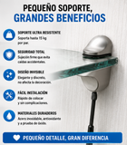 Nuevo Pinza Ajustable Sujeción Vidrio Estante F