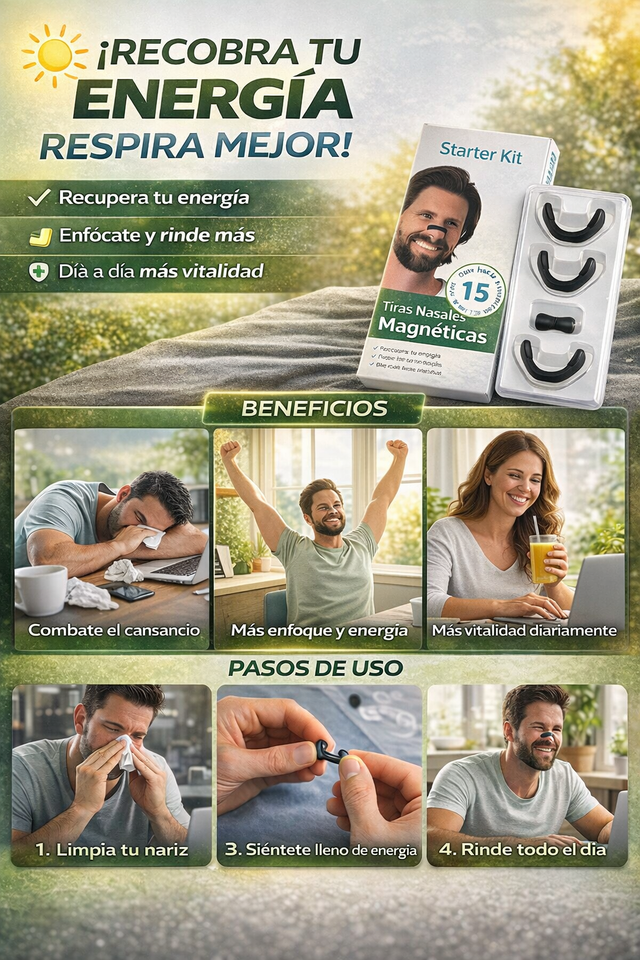 Nuevas Tiras Nasales Magnéticas Anti-ronquidos