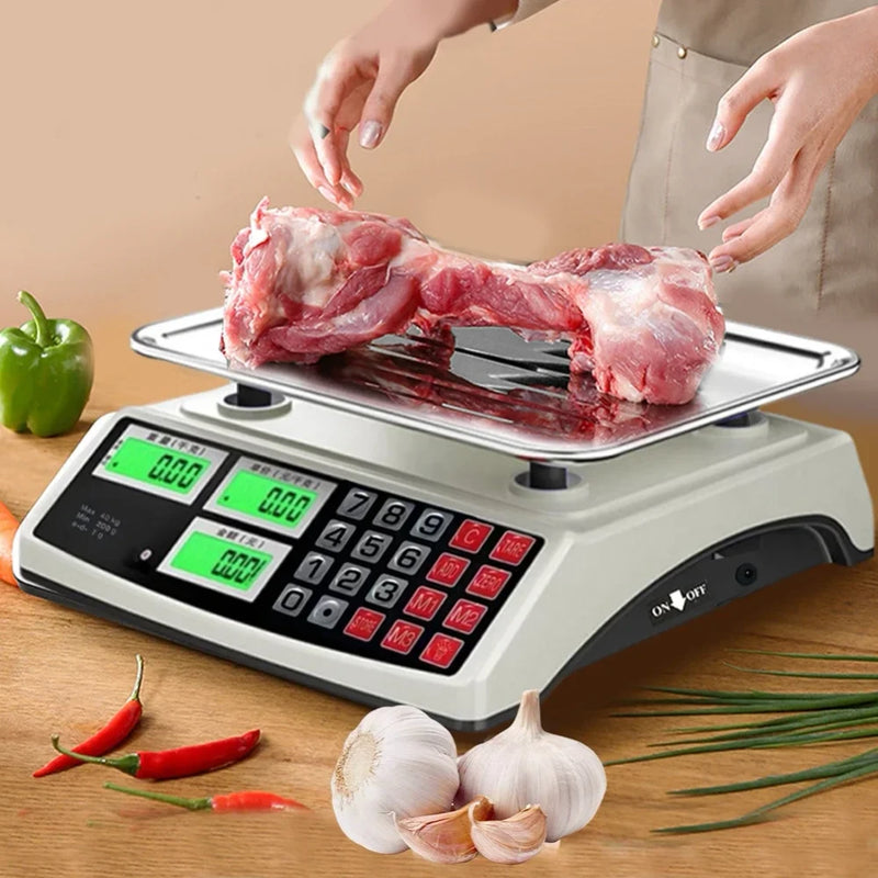 Balanza Comercial Digital de Acero Inoxidable