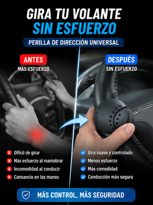 Nuevo Potenciador de Volante Fácil Giro