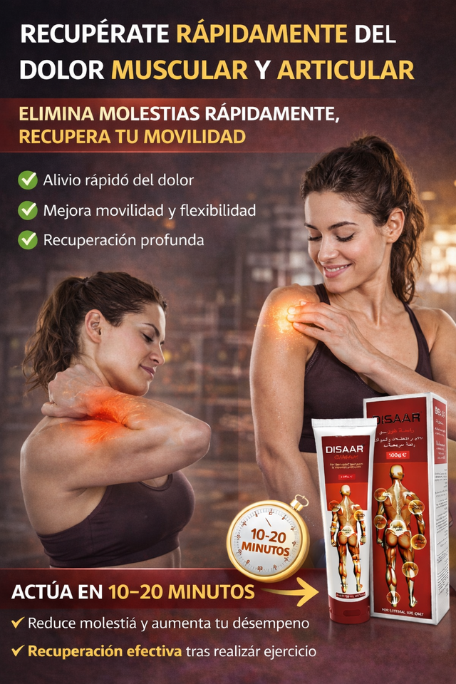 Nueva Crema Alivio Rápido para Dolores