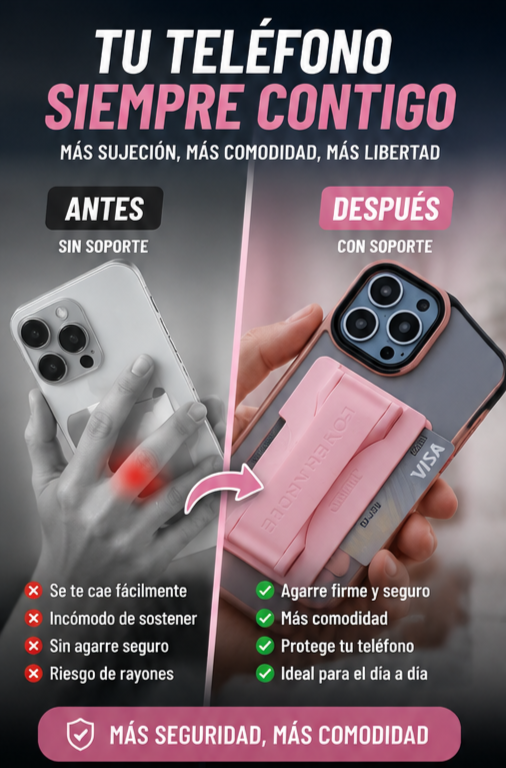 Nuevo GripMag Pro Rosa Brillante Compacto