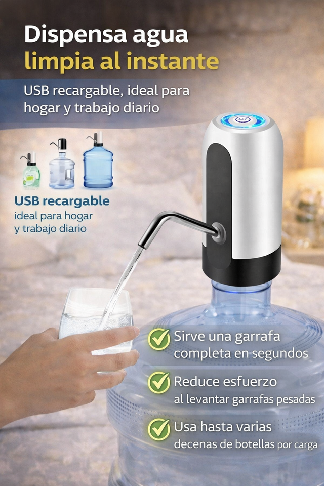 Nueva Bomba Agua Portátil Fácil y Rápida